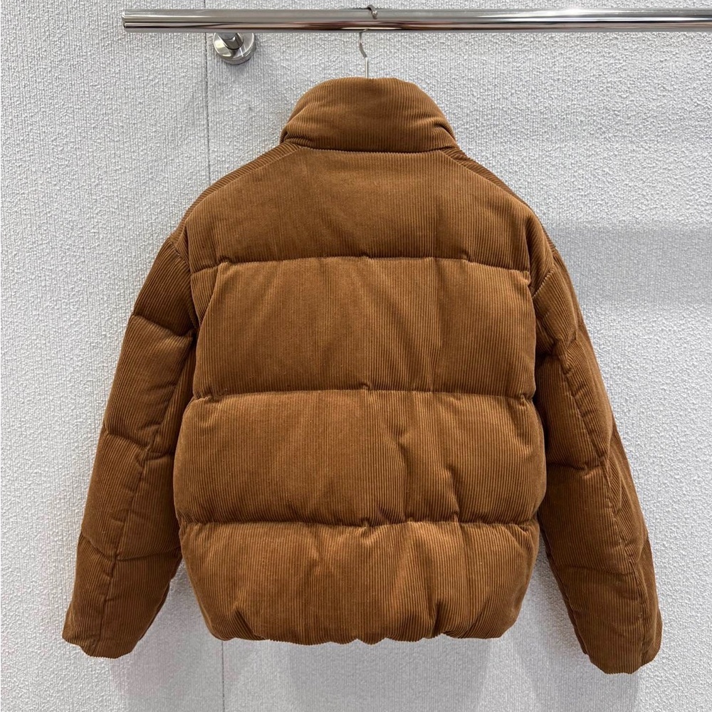 Polo by Ralph Lauren Chestnut Brown Corduroy Puffer Jacket - Picture 3 of 8